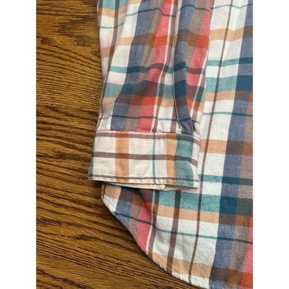 Collectif Plaid Button Up Men's XL Colorful 100% Cotton Single Needle Tailoring - Picture 6 of 10